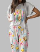 Coquette Softball Casual Pajama Set