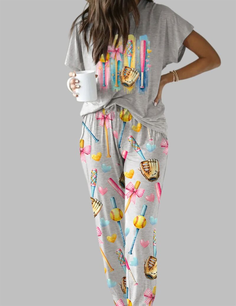 Coquette Softball Casual Pajama Set - Image 2