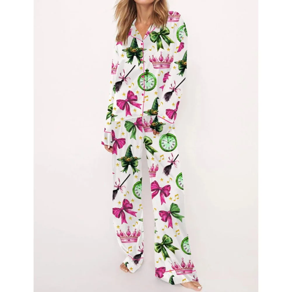 Coquette Wicked Satin Pajama Set For Women - Image 3