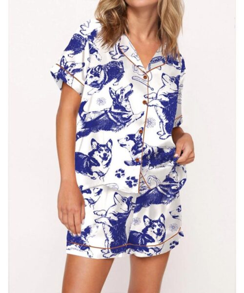 Corgi Mom Pajama Set For Women