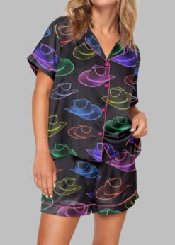 Cowboy Hat Party Pajama Set For Women