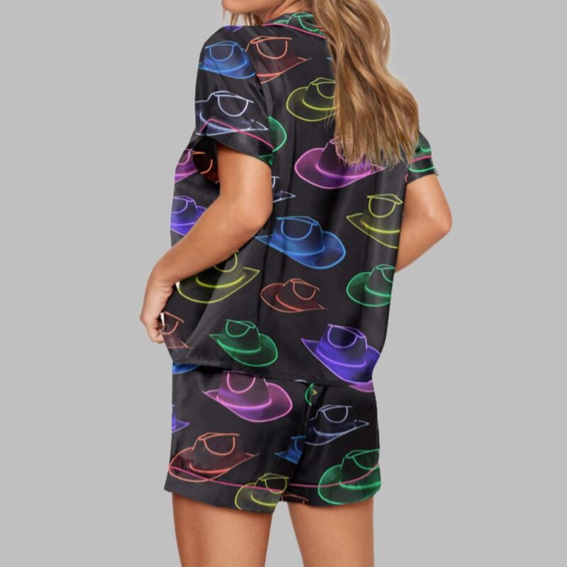 Cowboy Hat Party Pajama Set For Women - Image 2