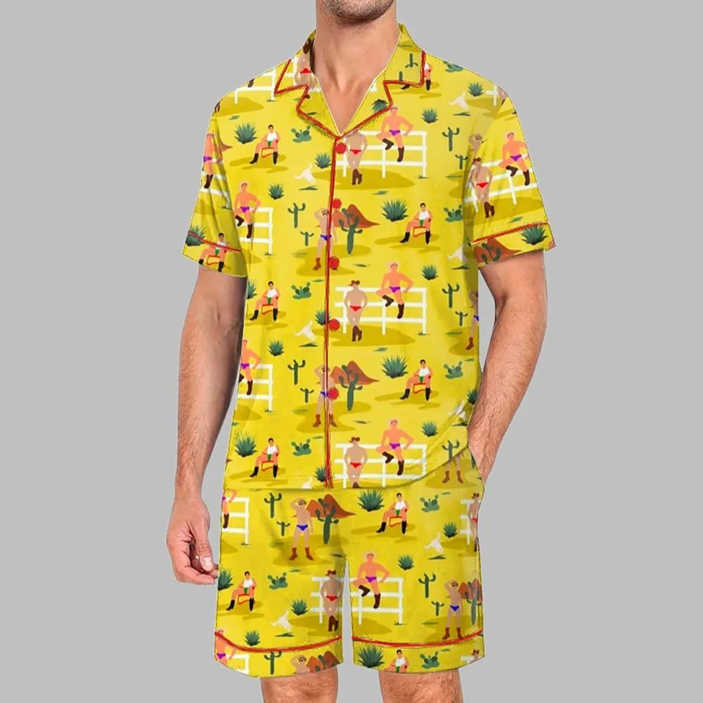 Cowboys Are Too Hot For Jeans Pride Month Love Is Love Print Pajama Set