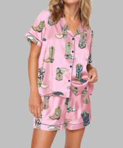 Cowgirl Boots Concert Pajama Set For Women