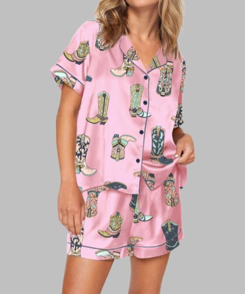 Cowgirl Boots Concert Pajama Set For Women