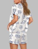 Cowgirl Coastal Bachelorette Hand Drawn Whimsical Pajama Set