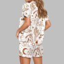 Cowgirl Theme Tan Pajama Set For Women