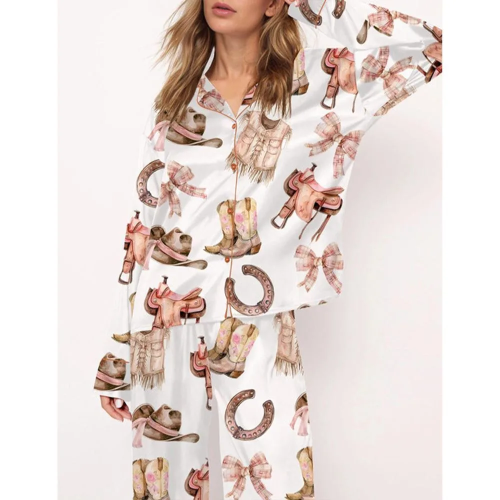 Cowgirl Western Pajama Set For Women - Image 3