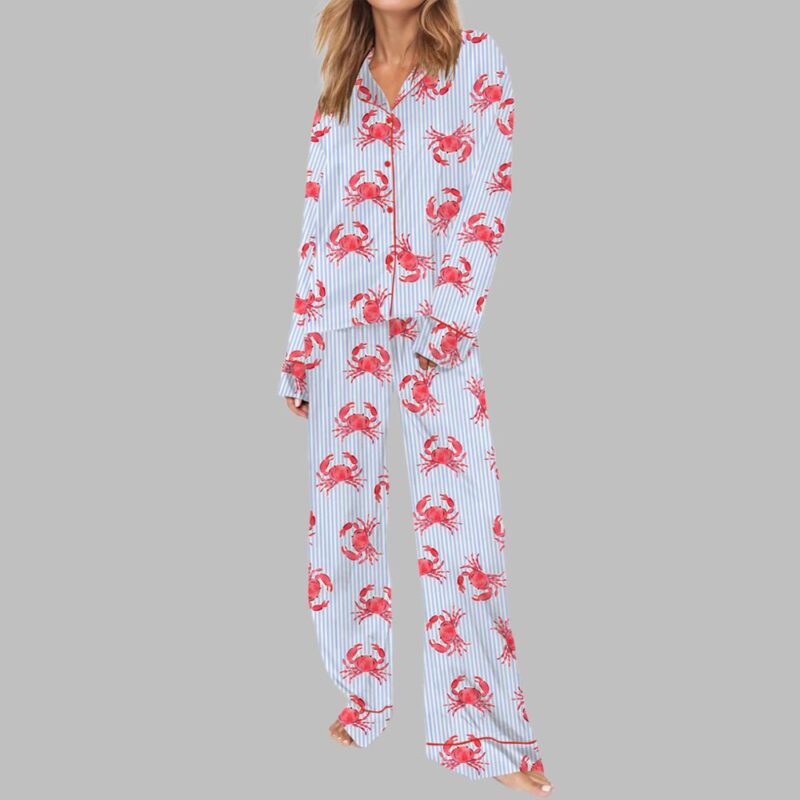 Crab Stripe Pajama Set - Image 2