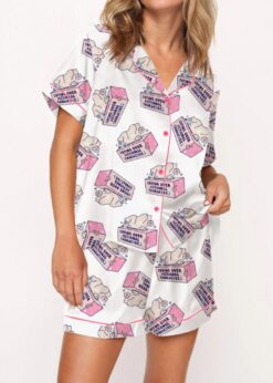 Crying Over Fictional Characters Pajama Set For Women