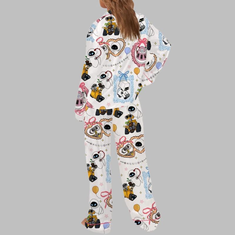 Cute Couple Robot Pajama Set - Image 3