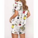 Cute Girl Satin Pajama Set For Women