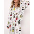 Cute Girl Satin Pajama Set For Women
