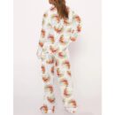 Cute Hedgehog Satin Pajama Set For Women