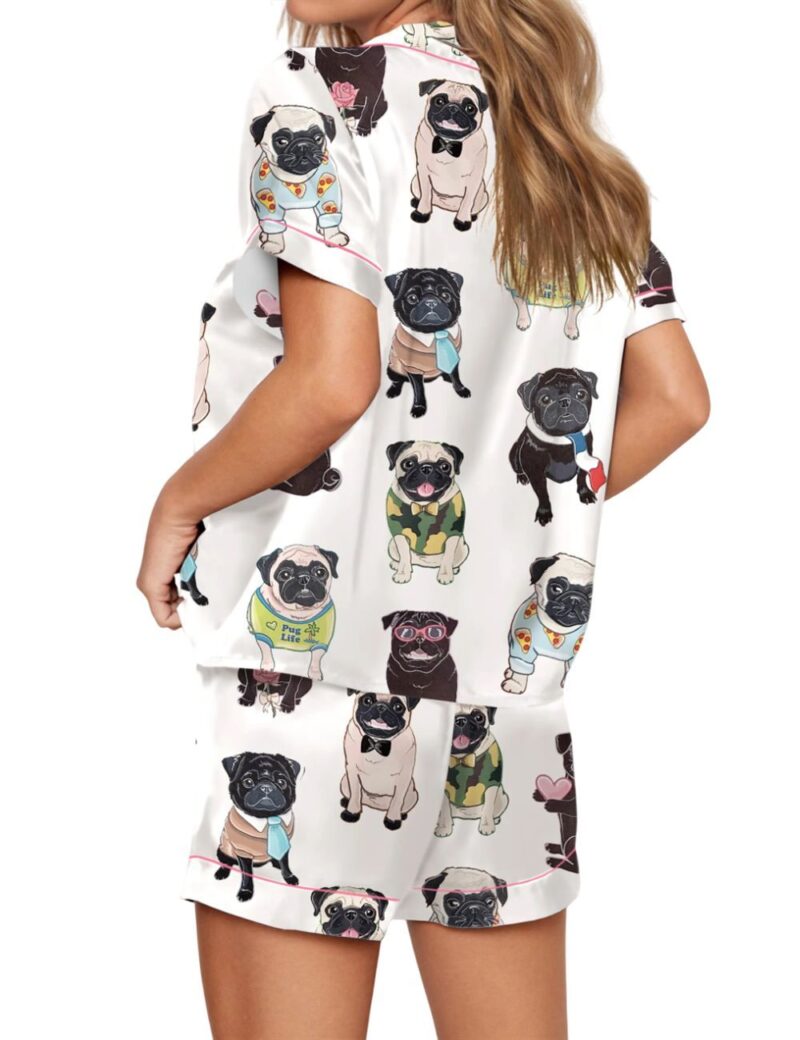 Cute Pug Pajama Set For Women - Image 2