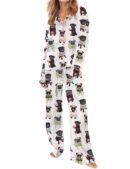 Cute Pug Pajama Set For Women