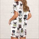 Cute Pug Silky Satin Pajama Set
