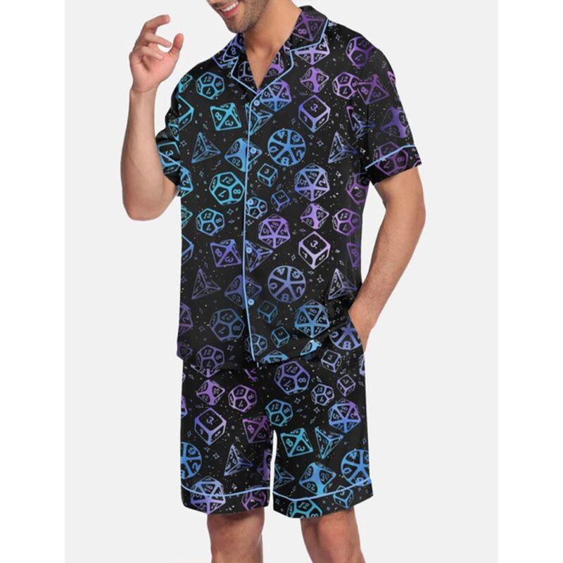 D&D Dice Pajama Set For Men - Image 2