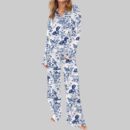 Dachshund Blue Pajama Set For Women