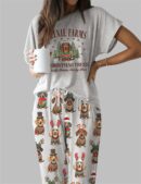 Dachshund Casual Pajama Set For Women
