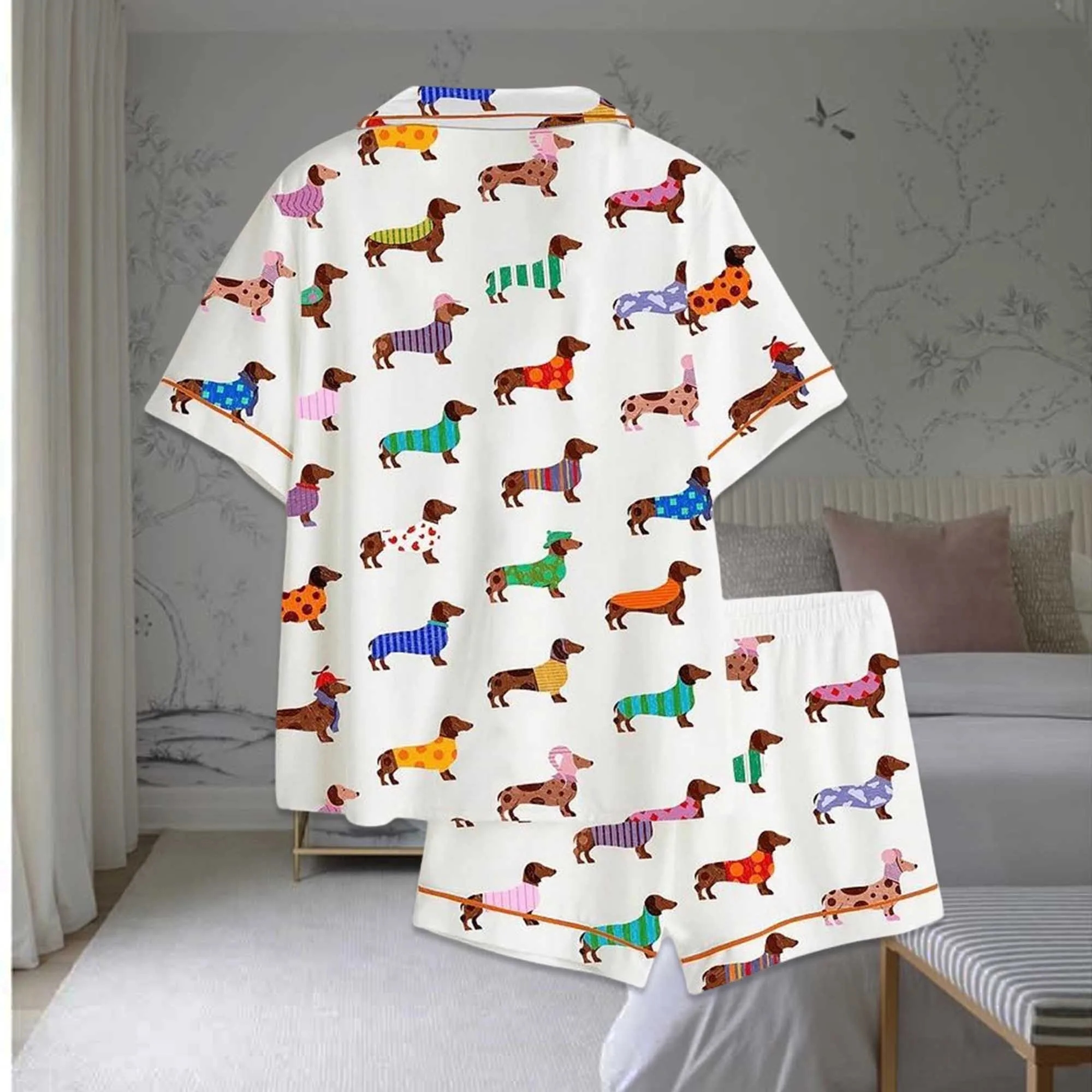 Dachshund Cute Dog Pajama Set - Image 2