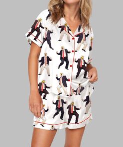 Dancing American Eagle Man Pajama Set For Women