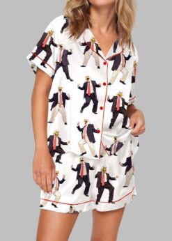 Dancing American Eagle Man Pajama Set For Women