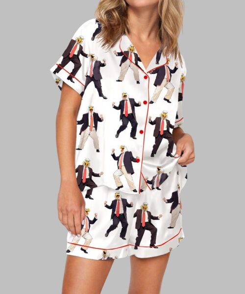 Dancing American Eagle Man Pajama Set For Women