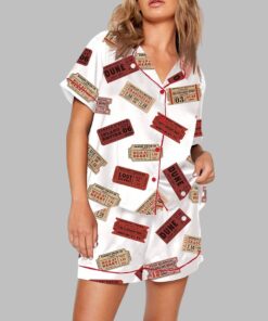 David Lynch Cinema Ticket Print Pajama Set