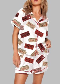 David Lynch Cinema Ticket Print Pajama Set