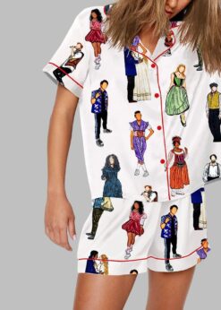 Demon Barber And Juliet Inspired The Musical Inspired Tour Print Pajama Set