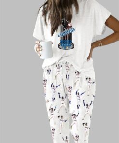 Dodgers Baseball Not Like Us Casual Pajama Set