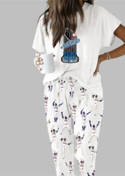 Dodgers Baseball Not Like Us Casual Pajama Set