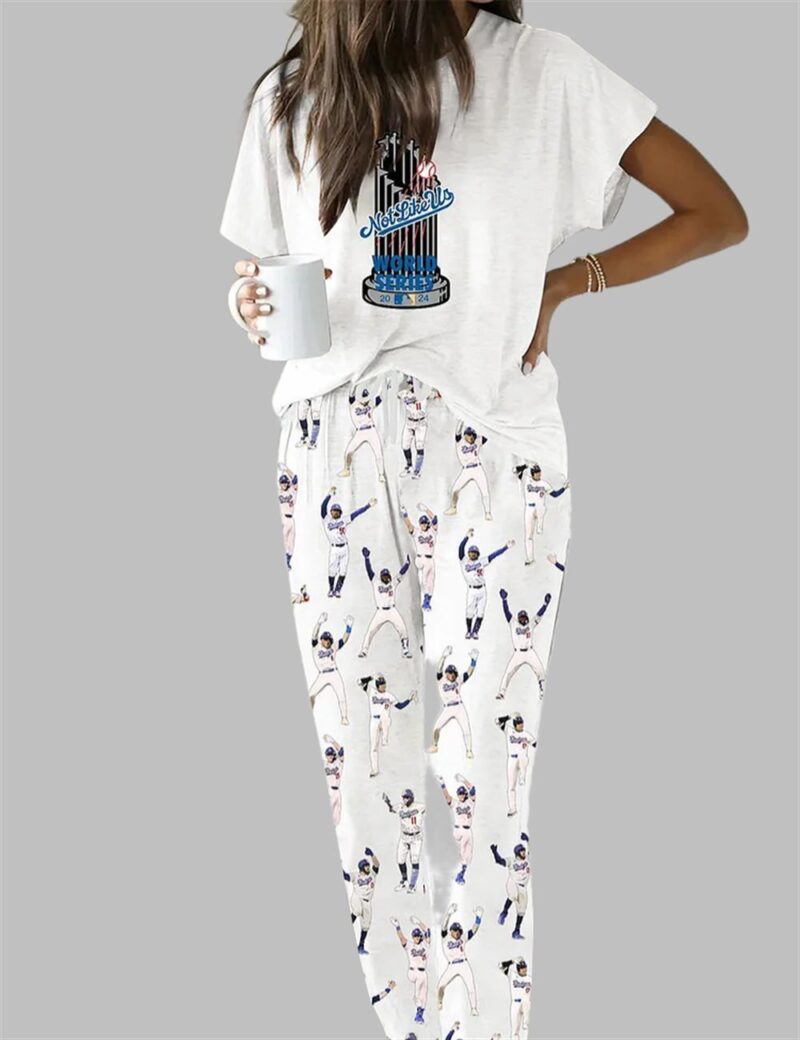 Dodgers Baseball Not Like Us Casual Pajama Set - Image 2