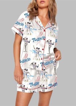 Dodgers Baseball Not Like Us Pajama Set