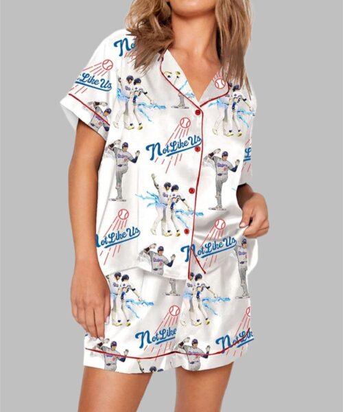 Dodgers Baseball Not Like Us Pajama Set