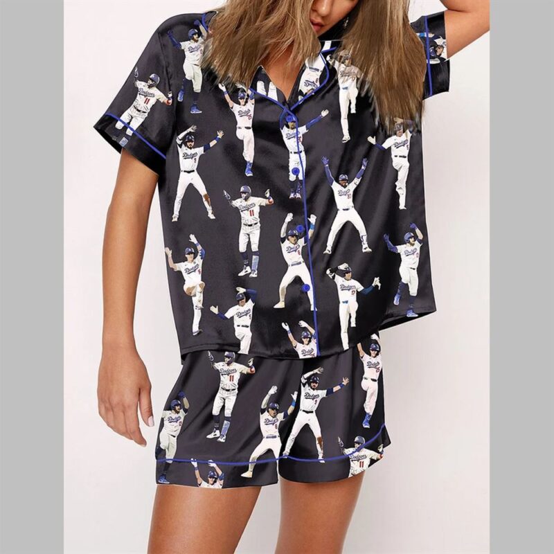 Dodgers Member Dance Baseball Pajama Set - Image 2