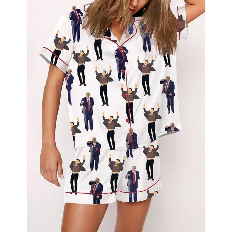 Donald Trump Elon Musk Pajamas Set - Image 2