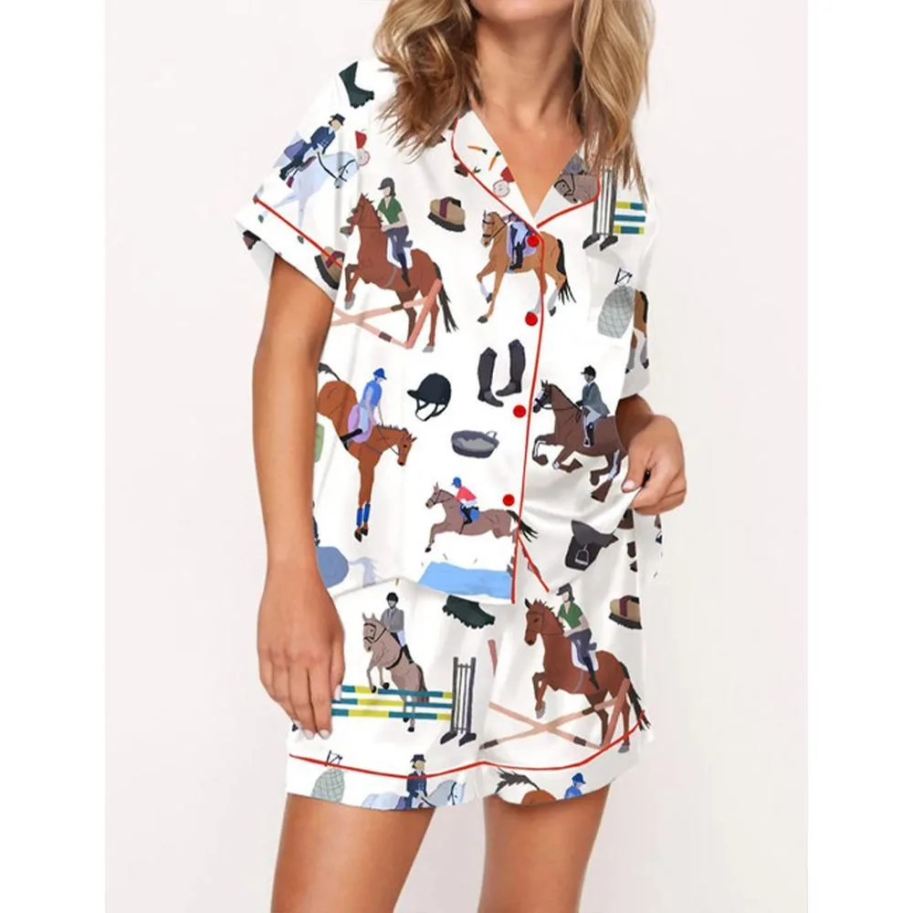 Dressage Horse Pajama Set