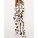 Dungeons And Cats DND Pajama Set For Women