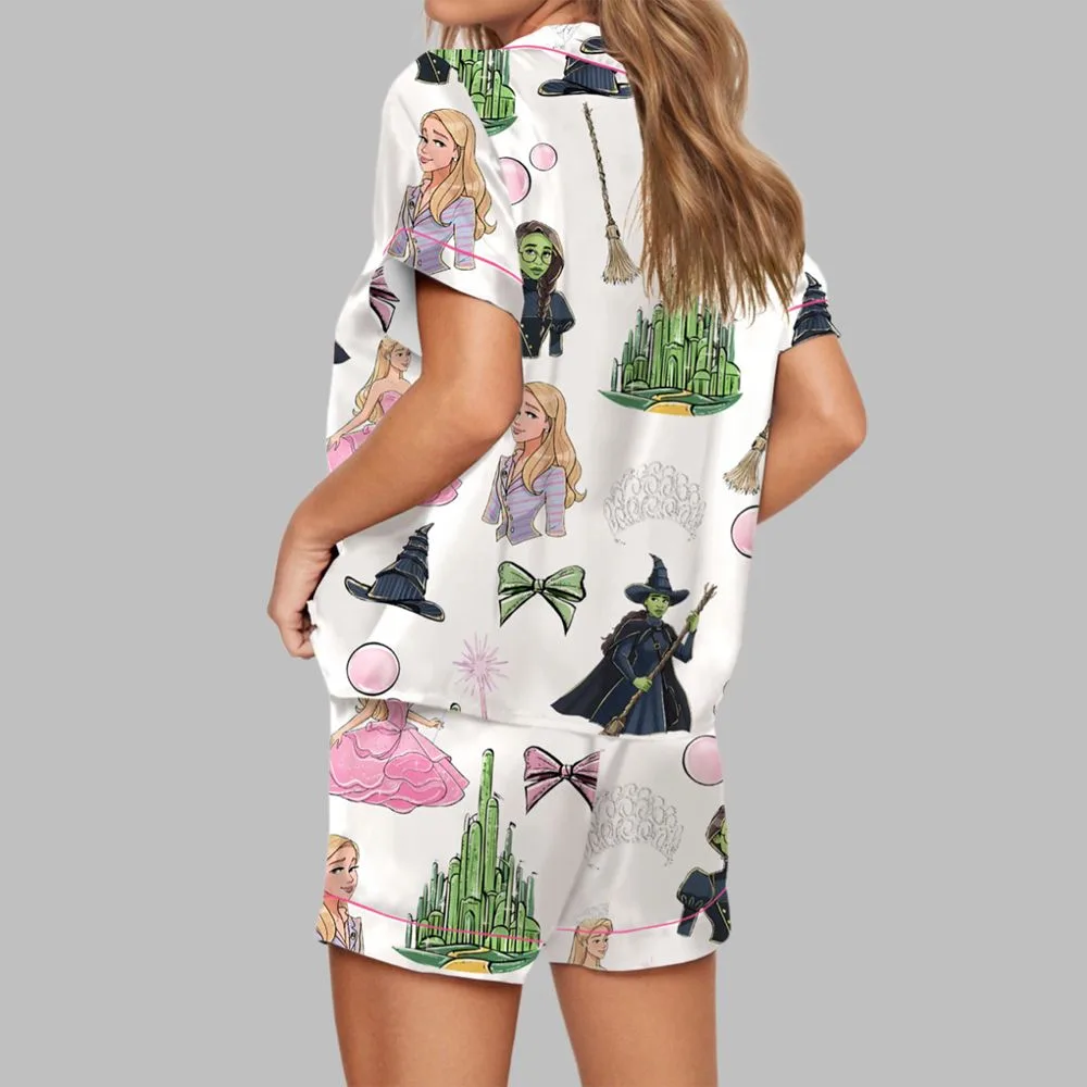 Elphaba And Glinda Glitter Pajama Set - Image 2