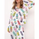 Energy Drinks Satin Pajama Set For Women