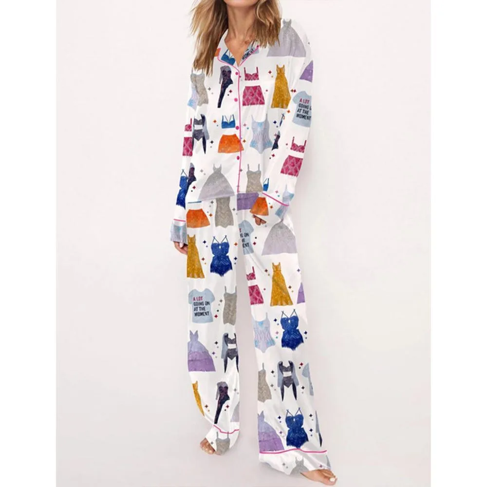 Music Tour Outfit Satin Pajama Set For Women - Image 3