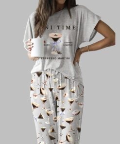 Espresso Martini Casual Pajama Set For Women