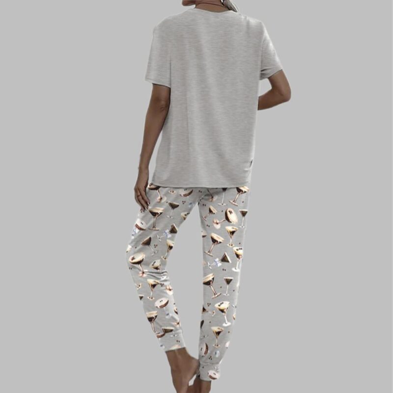 Espresso Martini Casual Pajama Set For Women - Image 2