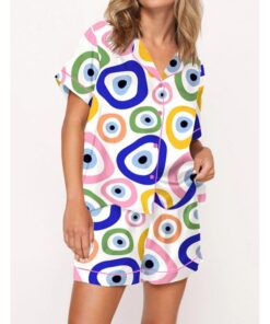 Evil Eye Pajama Set For Women