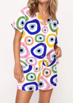 Evil Eye Pajama Set For Women