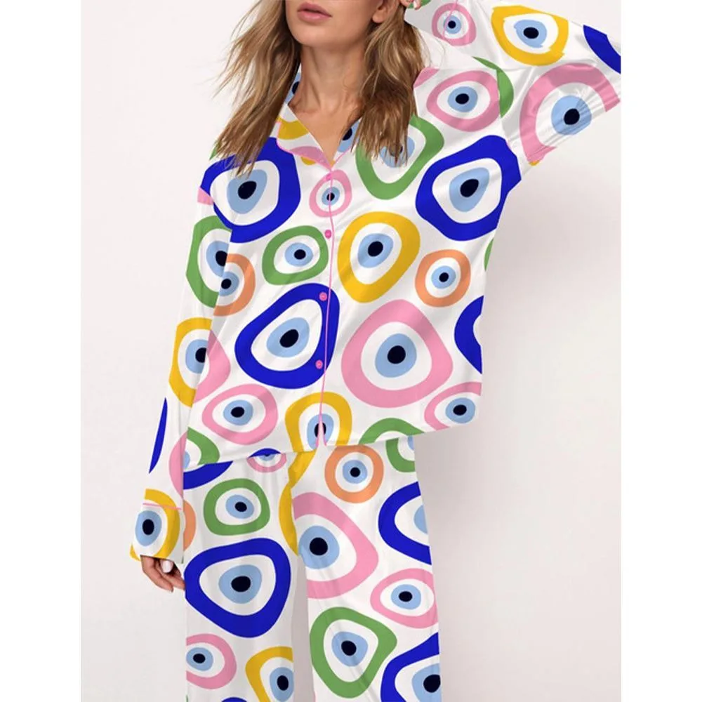 Evil Eye Pajama Set For Women - Image 2
