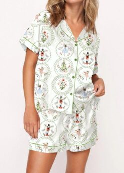 Fancy Nutcracker Satin Pajama Set For Women