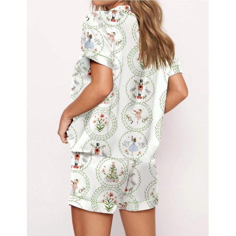 Fancy Nutcracker Satin Pajama Set For Women - Image 2